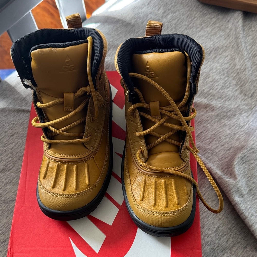 Nike Kids Mustard Yellow Boots